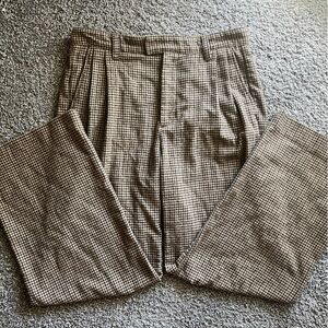 Elwood plaid wool trousers